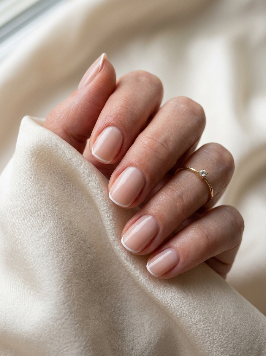 Single Line French Nails als Minimal Nails Inspiration 2026